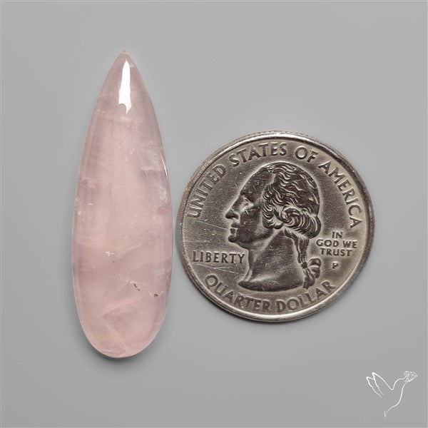 Rose Quartz Long Drop Cabochon