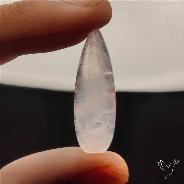 Rose Quartz Long Drop Cabochon