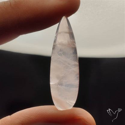 Rose Quartz Long Drop Cabochon