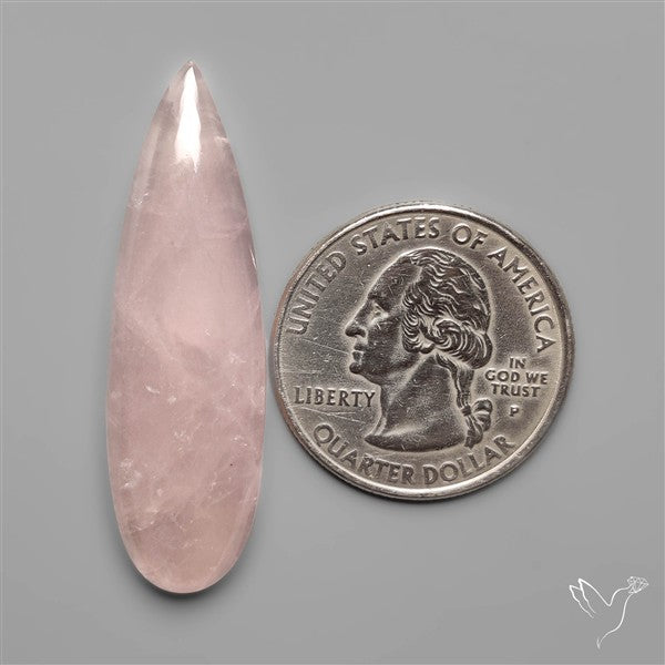 Rose Quartz Long Drop Cabochon
