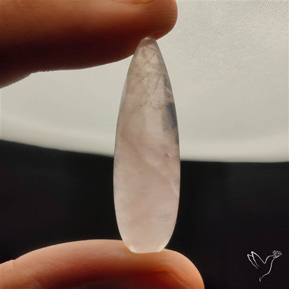 Rose Quartz Long Drop Cabochon