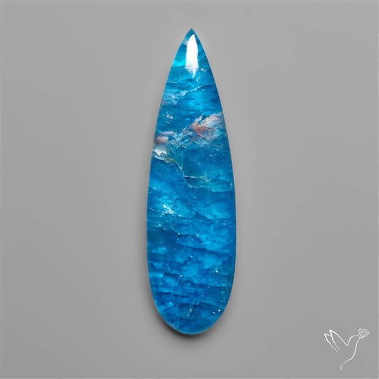Himalayan Quartz And Neon Apatite Doublet Long Drop Cabochon