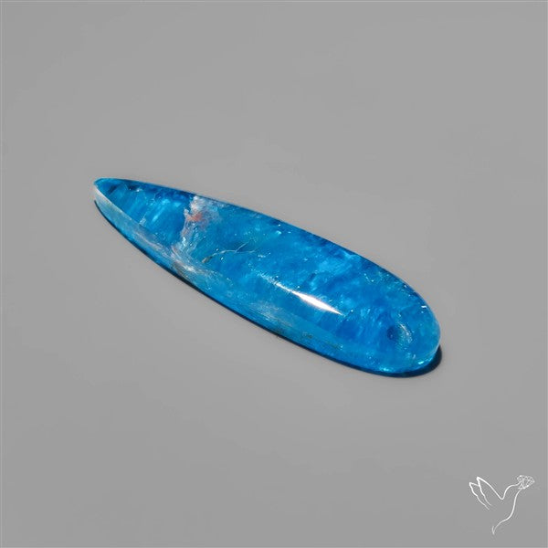 Himalayan Quartz And Neon Apatite Doublet Long Drop Cabochon