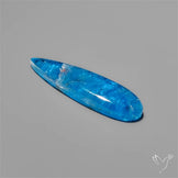 Himalayan Quartz And Neon Apatite Doublet Long Drop Cabochon
