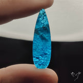 Himalayan Quartz And Neon Apatite Doublet Long Drop Cabochon
