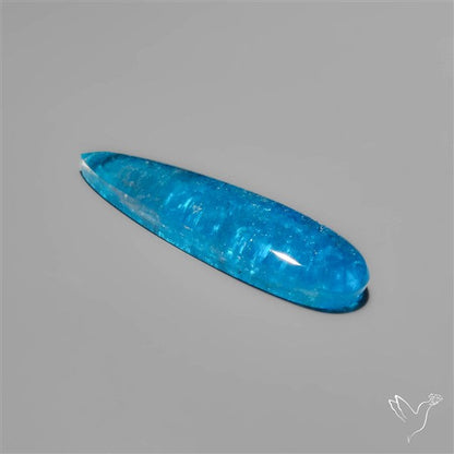 Himalayan Quartz And Neon Apatite Doublet Long Drop Cabochon