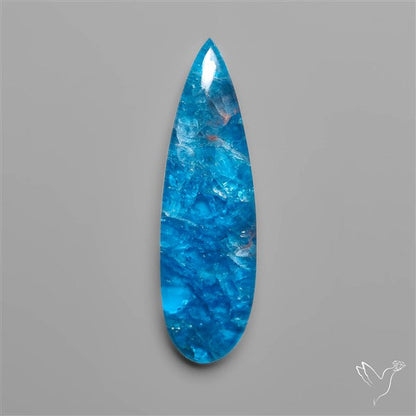 Himalayan Quartz And Neon Apatite Doublet Long Drop Cabochon
