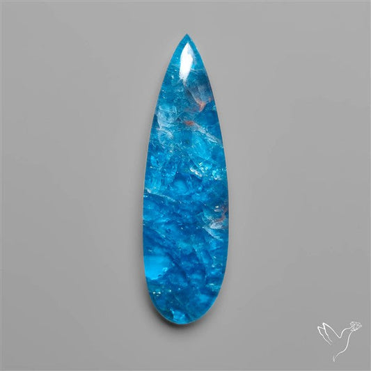 Himalayan Quartz And Neon Apatite Doublet Long Drop Cabochon