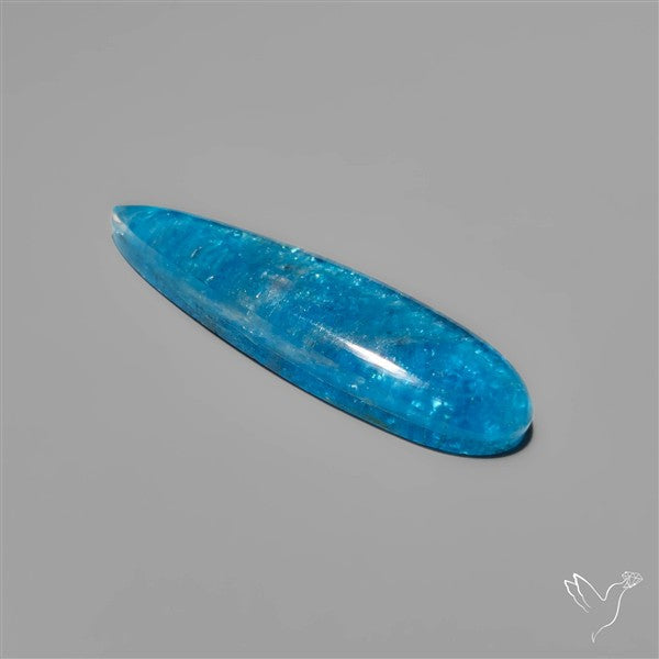 Himalayan Quartz And Neon Apatite Doublet Long Drop Cabochon