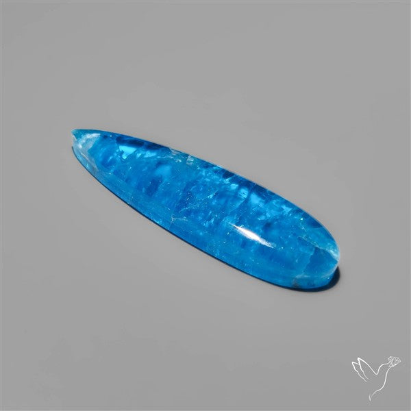 Himalayan Quartz And Neon Apatite Doublet Long Drop Cabochon
