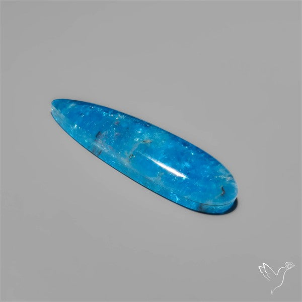 Himalayan Quartz And Neon Apatite Doublet Long Drop Cabochon