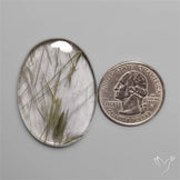 Green Rutilated Quartz Cabochon
