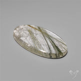 Green Rutilated Quartz Cabochon