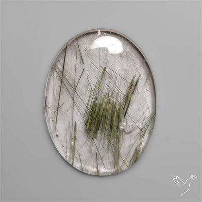 Green Rutilated Quartz Cabochon