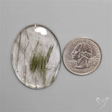 Green Rutilated Quartz Cabochon