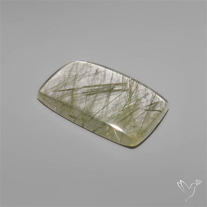 Green Rutilated Quartz Cabochon
