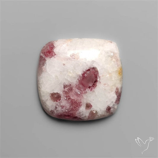 Rubellite Tourmaline in Quartz Cabochon