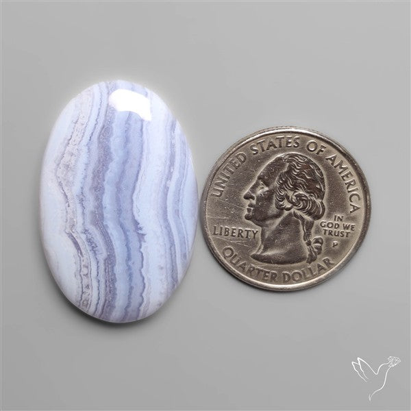 Blue Lace Agate Cabochon