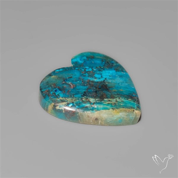 Quantum Quattro Shattuckite Heart Carving