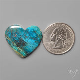 Quantum Quattro Shattuckite Heart Carving
