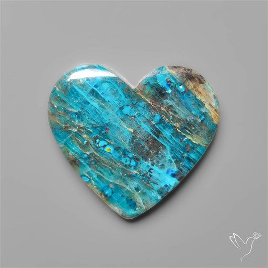 Quantum Quattro Shattuckite Heart Carving