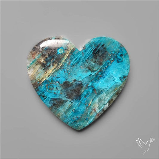 Quantum Quattro Shattuckite Heart Carving