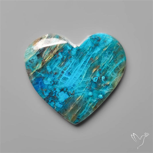 Quantum Quattro Shattuckite Heart Carving