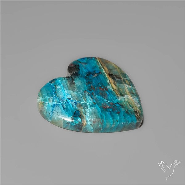 Quantum Quattro Shattuckite Heart Carving