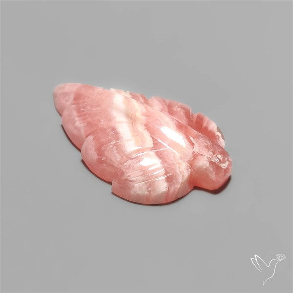 Handcarved Rhodochrosite Leaf