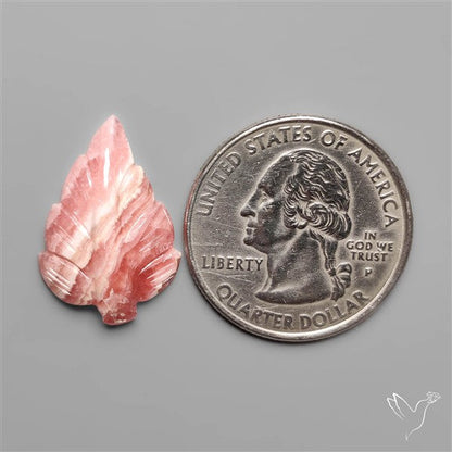 Handcarved Rhodochrosite Leaf