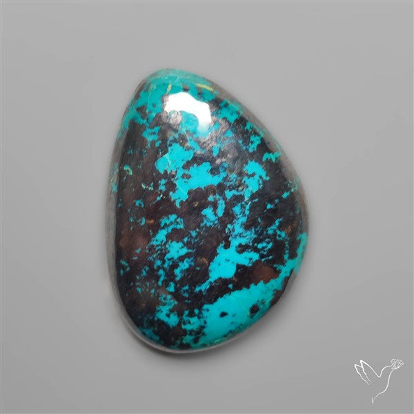 Shattuckite with Hematite Cabochon