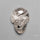 Black Tourmaline In Quartz Skull Carving