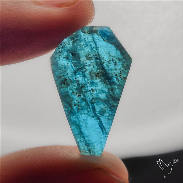Himalayan Quartz And Neon Apatite Doublet Coffin
