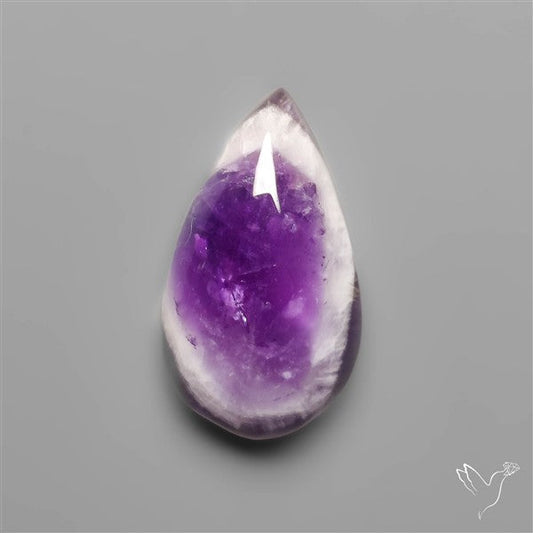Chevron Amethyst Cabochon