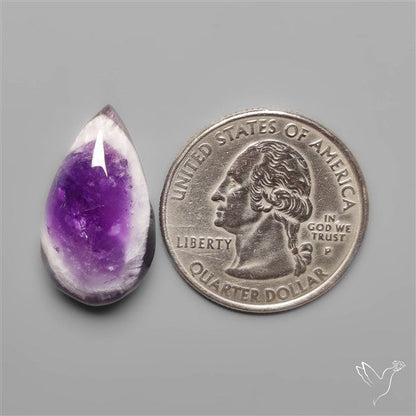 Chevron Amethyst Cabochon