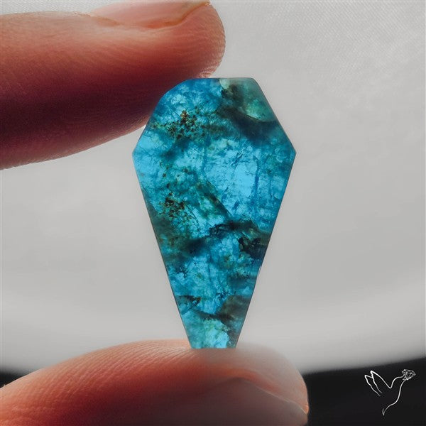 Himalayan Quartz And Neon Apatite Doublet Coffin