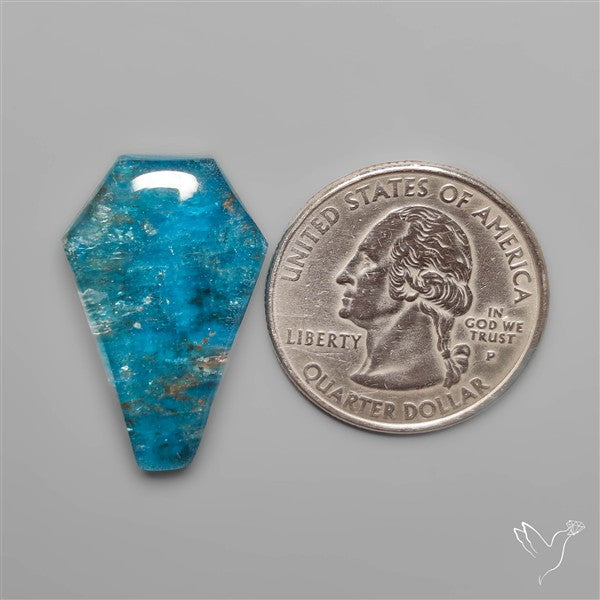 Himalayan Quartz And Neon Apatite Doublet Coffin