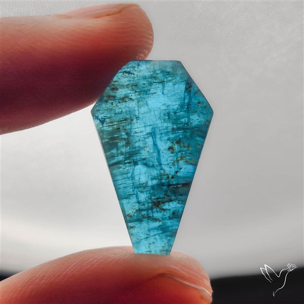 Himalayan Quartz And Neon Apatite Doublet Coffin