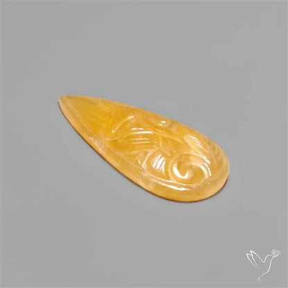 Yellow Aventurine Mughal Carving