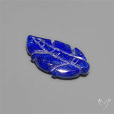 Handcarved Lapis Lazuli Leaf