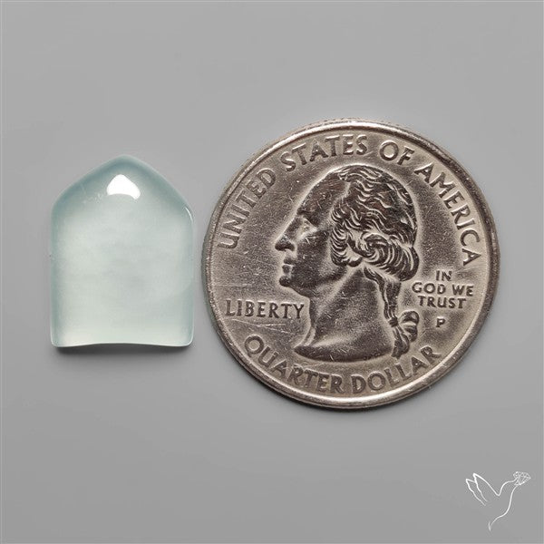 Aqua Chalcedony Cabochon