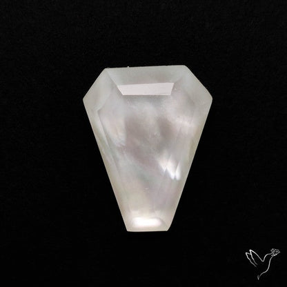Step Cut Crystal And Mother Of Pearl Doublet