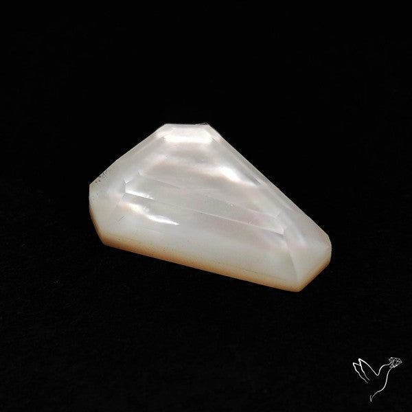 Step Cut Crystal And Mother Of Pearl Doublet