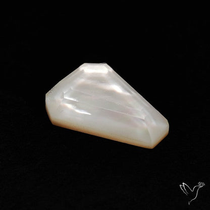 Step Cut Crystal And Mother Of Pearl Doublet