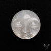 Grey Moonstone Moonface Carving