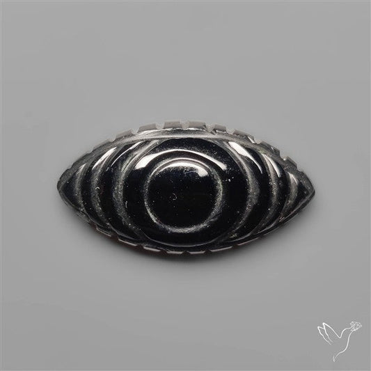 Black Onyx Eye Carving