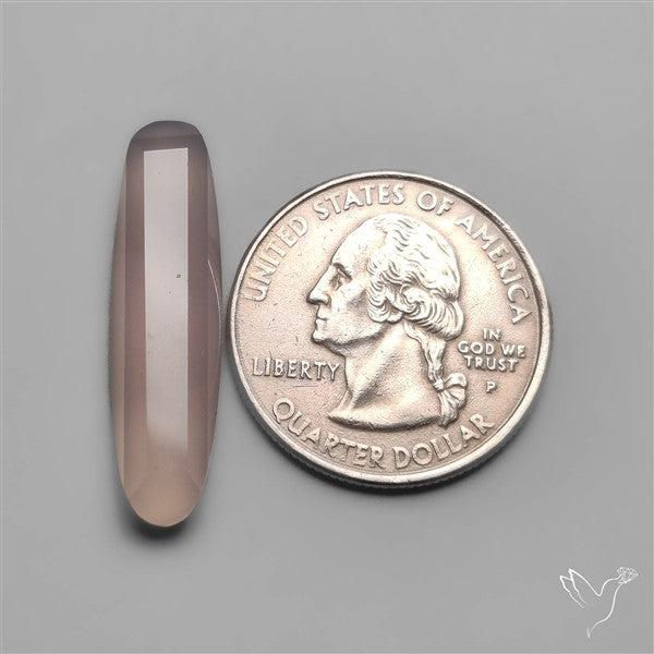 Step Cut Lavender Chalcedony