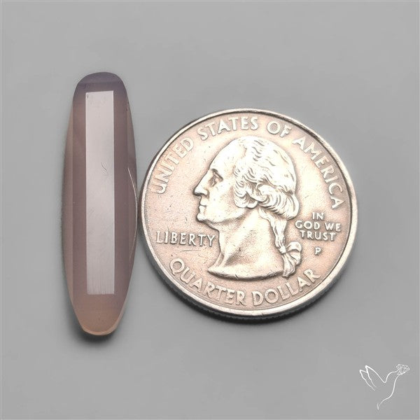 Step Cut Lavender Chalcedony