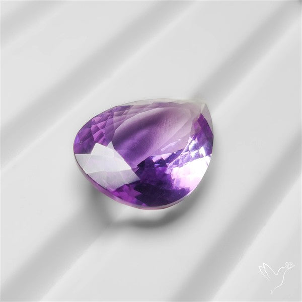 Faceted Large Brazilian Amethyst Drop