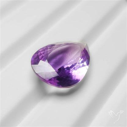 Faceted Large Brazilian Amethyst Drop
